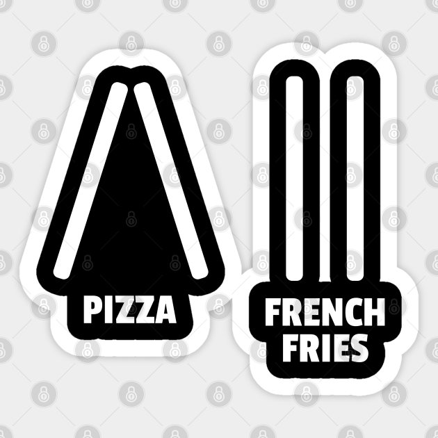 Pizza French Fries Funny Ski Instructor Skiing Gift Pizza French